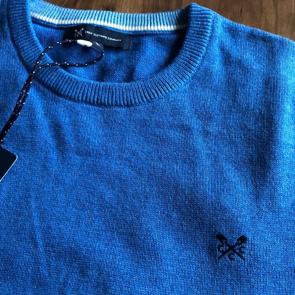 NWT Crew clothing company blue sweater #E - Picture 2 of 7